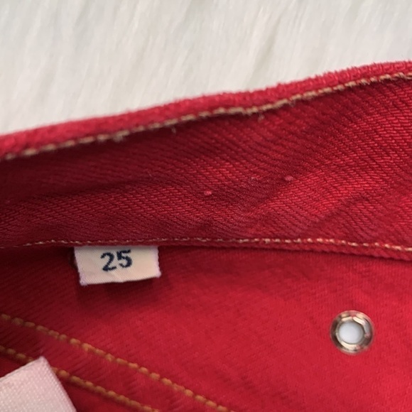 Citizens of Humanity Red Denim Jeans - Picture 10 of 11